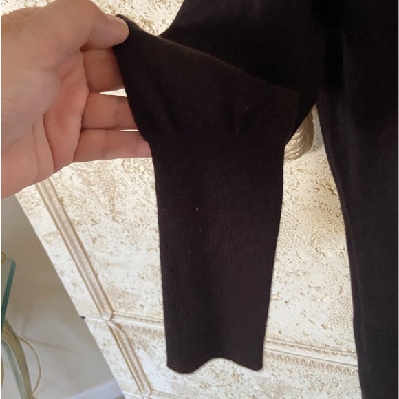 Autumn Cashmere brown V tunic style sweater size L - Picture 3 of 7